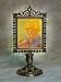 Song Bird Lithophane Victorian Stand Antique Brass