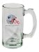 New England Patriots Beer Mug: 13oz Glass Sports Tankard