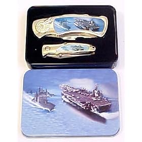 The Naval Ships Collectable Pocket Knives Set
