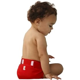 gDiapers - Culotte Little gPant - Good Fortune Red - Small