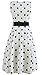 PinkPatty Women's Casual Elegant Polka Dots Sleeveless Chiffon Dress