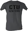 24 Jack Bauer CTU New York Uniform Charcoal Mens Jumbo T-shirt (XXL & up)