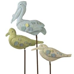 At the Shore Shore Bird Yard Stakes Set of 3