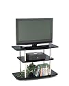Convenience Concepts 131020 3-Tier TV Stand for Flat Panel TV's up to 32-Inch or 80-Pounds