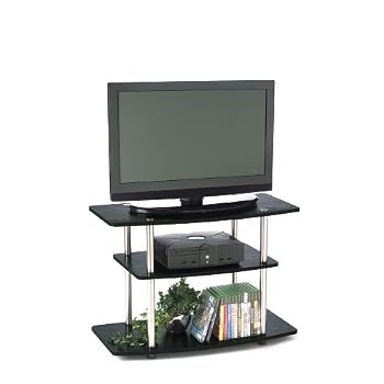 Set A Shopping Price Drop Alert For Convenience Concepts 131020 3-Tier TV Stand for Flat Panel TV's up to 32-Inch or 80-Pound, Black