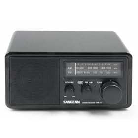 Sangean WR-11 Radio analogica AM/FM, altoparlanti, antenna, colore: Nero
