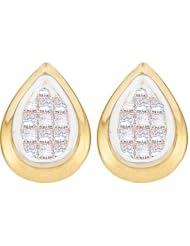 Diamond Earring 0.50ctw diamond princess earring 14KT Yellow Gold