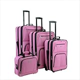 Rockland 4-pc. Luggage Set - Pink