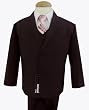 Gino Giovanni Formal Boy Brown Suit with Pink Tie From Baby to Toddler