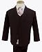 Gino Giovanni Formal Boy Brown Suit with Pink Tie From Baby to Toddler