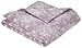 Amazon Brand – Pinzon Lightweight Cotton Flannel Duvet Cover - Full/Queen, Floral Lavender