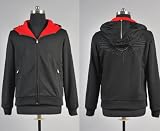 Assassin's Creed Desmond Miles Costume Hoodie Black with Eagle