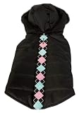 Argyle Quilted Sweater - Large - Black