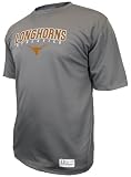 NCAA Men's Texas Longhorns Two-A-Days Short Sleeved Synthetic Tee (Carbon, X-Large)