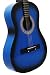 Beginner 38 Inch Blue Acoustic Guitar with Gig Bag and Accessories