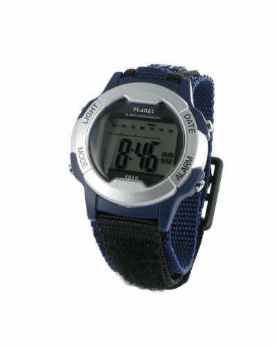 MC Kinderarmbanduhr Digital Textil- Klettband 30033