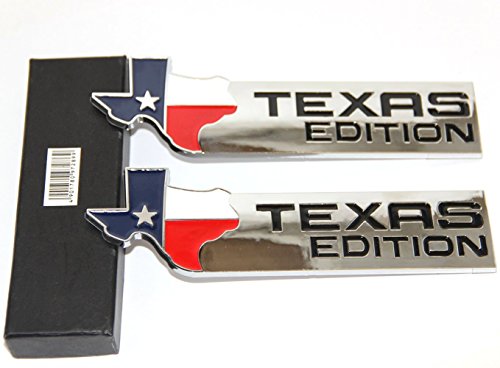 Chevy Truck Texas Flag Emblem Emblem - 2 Piece (Chrome)