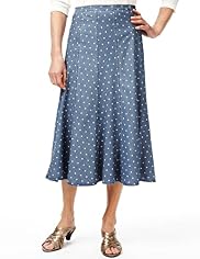 Classic Collection Panelled & Spotted Denim Skirt