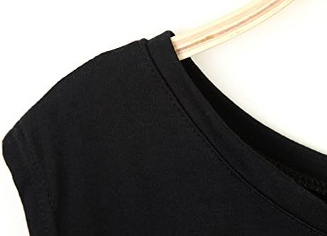 Amanda Zoe Women's Rock Band Letters Bon Jovi Printed Sleeveless Black T-shirt black L