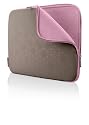 Belkin F8N090 Floral-Neopren Schutzhülle für Notebooks bis zu 15,4 Zoll khaki/rosa