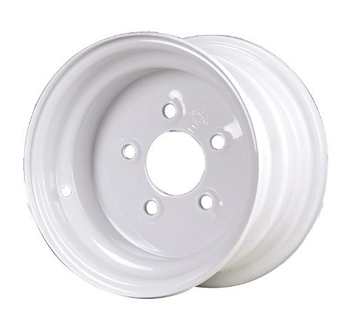 8x7 Stand. White Wheels 4 on 4 Bolt Ptrn