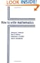 How to Write Mathematics