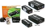 Monitor Extender over Cat5 cable for VGA, SVGA, LCD Monitors, Projectors,...