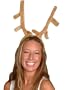 New Adult Child Dog Stuffed Furry Reindeer Antlers Hat