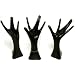3 Black Mannequin Hand Necklace Ring Jewelry Showcase Displays