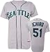 Ichiro Suzuki Majestic Road Authentic Onfield Cool Base Seattle Mariners Jersey