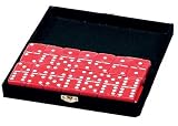 Domino Double 6 Red Color Tournament Jumbo Size - Set de Domino Doble 6 con Fichas de Color Rojo