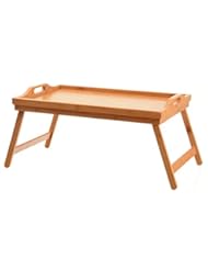 Home: Home-it Folding Bed Tray table, and breakfast tray Bamboo bed table - Home-it