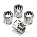 Mopar Logo Chrome ABS Tire Stem Valve Caps for Dodge, Chrysler Jeep