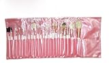 niceEshop(TM) 20-Pieces Professional Cosmetic Brush Set with Pouch,Set of 20 Brushes and 1 Pouch-Pink