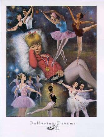Ballerina Dreams, Art Poster by Clemente Micarelli
