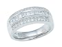 0.95 cttw Karina B(tm) Princess Diamonds Band LIFETIME WARRANTY