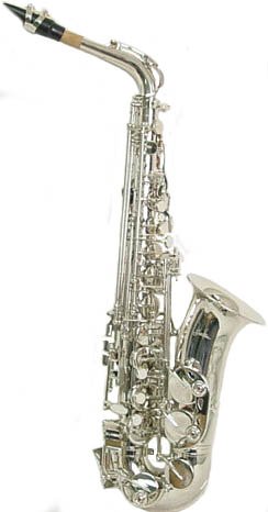 Childrens Toyshop  Musical Instruments : Signature Music Silver Alto Saxophone Sax Brand New With Case 2710N