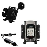 Garmin Edge 305 Flexible Auto Windshield Holder with Car Charger - Uses Gomadic TipExchange