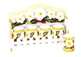 GARDENIA 3-D Majolica Spice Rack & Jars *NEW*