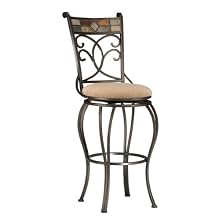Hillsdale Pompei Swivel Bar Stool