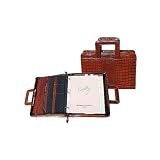 Scully Leather Zip Binder w/Drop Handles