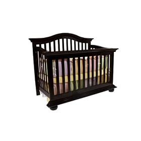 Simmons Furniture Valencia Crib N More - Black Cherry