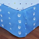 Dinosaurland Full Cotton Bed Skirt by Olive Kids