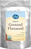 Viva Labs - The BEST Organic Ground Flax Seed, Proprietary Cold-milled Technology, 15 oz