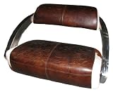Echtleder Design 2er Sofa CHROM Leder Fell DC Ledersofa Echtleder Design 2er Sofa CHROM Leder Fell DC Ledersofa