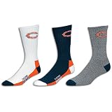 Bears For Bare Feet Men's NFL Assorted Men's Socks - Siz