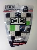 Ocean & Earth Team Check Pro Series Surfboard Traction Pad in Black/White/Green