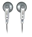 Coby CVE05 Dynamic Stereo Ear Buds - Silver