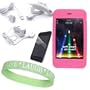 6-1 Bundle For Ipod Touch 2nd Generation includes: Magenta (Hot Pink) Silicone Skin + Home/travle Charger + Car Charger + USB Data Sync Cable + Screen Protector + Live*Laugh*Love Wrist Band!!!