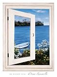Bay Window Vista I - Artist: Diane Romanello - Art Print Poster Size: 20.00 by 27.00 inches